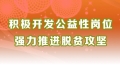 積極開(kāi)發(fā)公益性崗位 強(qiáng)力推進(jìn)脫貧攻堅(jiān)​